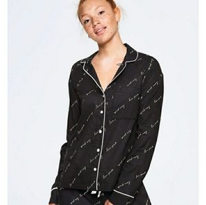 Victoria secret pink flannel sleep shirt